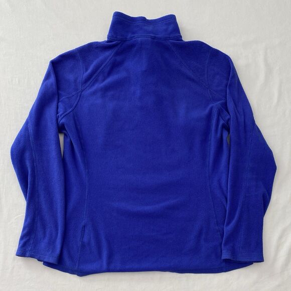 North Face Fleece Pullover Jacket Womens Medium Blue 1/4 Zip Activewear Outdoor - Picture 3 of 9